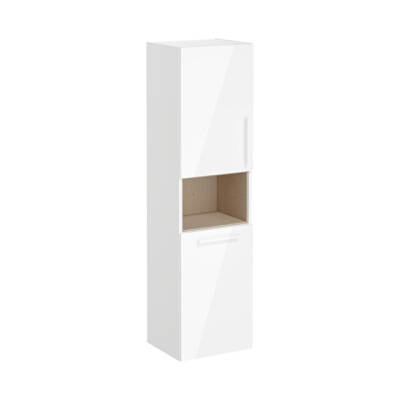 VitrA Root Flat 40 cm Çamaşır Sepetli Parlak Beyaz Boy Dolabı - VİTRA