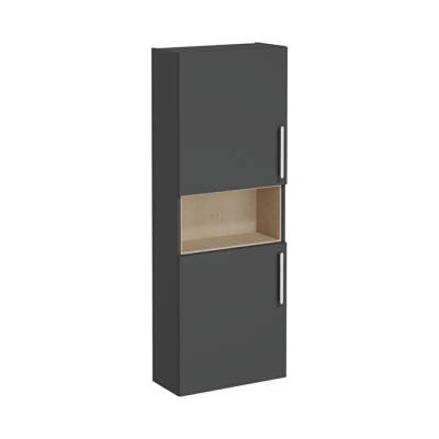 VitrA Root Flat 55 Dar Kısa Mat Fırtına Gri Boy Dolabı - VİTRA