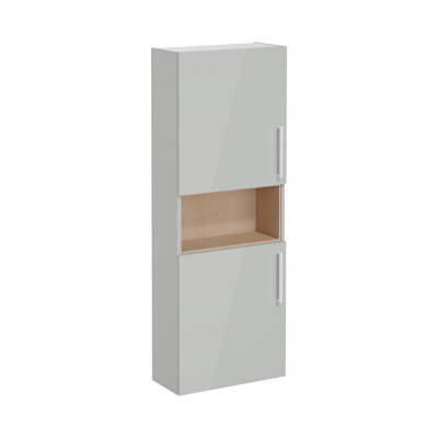 VitrA Root Flat 55 Dar Kısa Parlak İnci Grisi Boy Dolabı - VİTRA