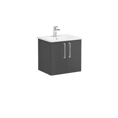 VitrA Root Flat 60 cm Mat Fırtına Gri Lavabo Alt Dolabı - VİTRA