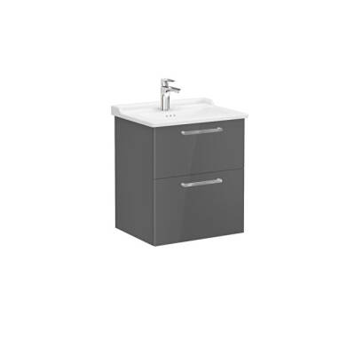 VitrA Root Flat 60 cm Parlak Antrasit Lavabo Alt Dolabı - VİTRA