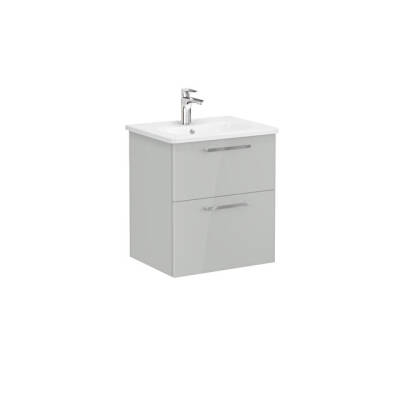 VitrA Root Flat 60 cm Parlak İnci Grisi Lavabo Alt Dolabı - VİTRA