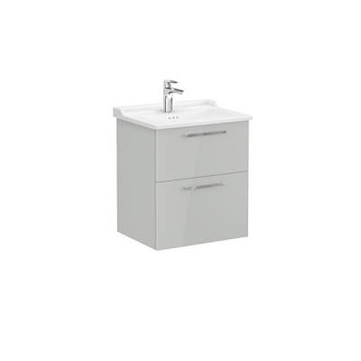 VitrA Root Flat 60 cm Parlak İnci Grisi Lavabo Alt Dolabı - VİTRA