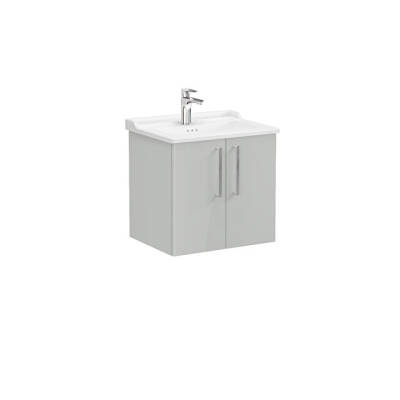 VitrA Root Flat 60 cm Parlak İnci Grisi Lavabo Alt Dolabı - VİTRA