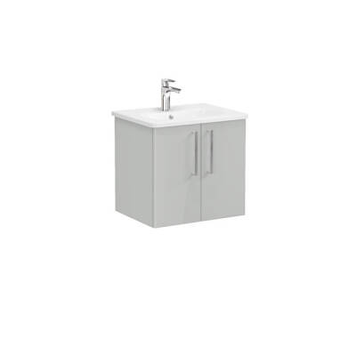 VitrA Root Flat 60 cm Parlak İnci Grisi Lavabo Alt Dolabı - VİTRA