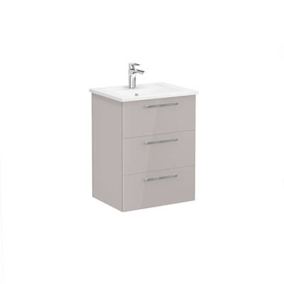 VitrA Root Flat 60 cm Parlak Sahra Beji Lavabo Alt Dolabı - VİTRA