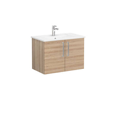 VitrA Root Flat 80 cm Doğal Meşe Lavabo Alt Dolabı - VİTRA