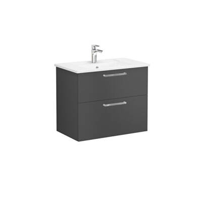 VitrA Root Flat 80 cm Mat Fırtına Gri Lavabo Alt Dolabı - VİTRA