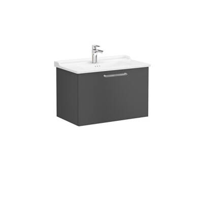 VitrA Root Flat 80 cm Mat Fırtına Gri Lavabo Alt Dolabı - VİTRA