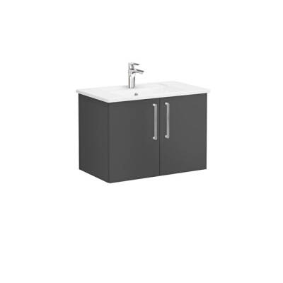 VitrA Root Flat 80 cm Mat Fırtına Gri Lavabo Alt Dolabı - VİTRA