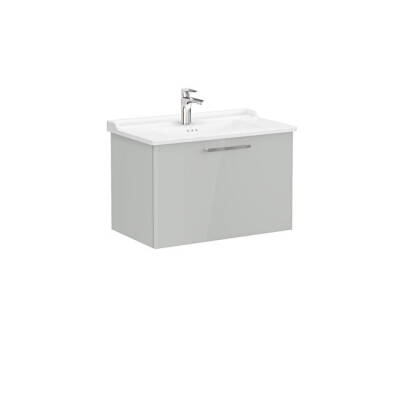 VitrA Root Flat 80 cm Parlak İnci Grisi Lavabo Alt Dolabı - VİTRA