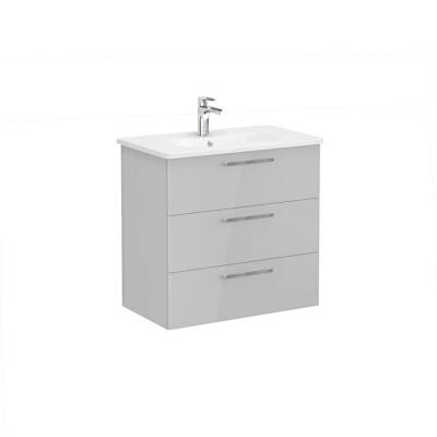 VitrA Root Flat 80 cm Parlak İnci Grisi Lavabo Alt Dolabı - VİTRA