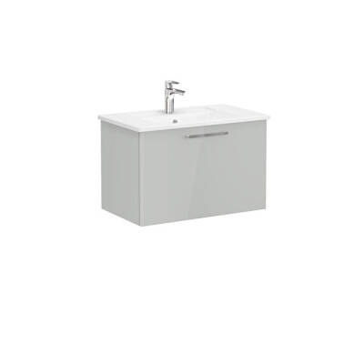 VitrA Root Flat 80 cm Parlak İnci Grisi Lavabo Alt Dolabı - VİTRA
