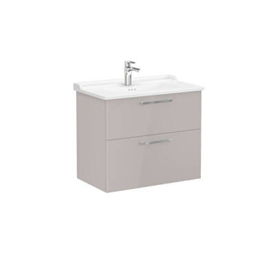 VitrA Root Flat 80 cm Parlak Sahra Beji Lavabo Alt Dolabı - VİTRA