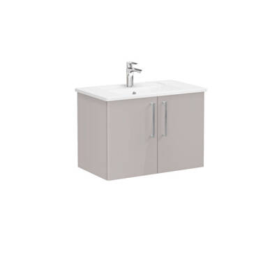 VitrA Root Flat 80 cm Parlak Sahra Beji Lavabo Alt Dolabı - VİTRA