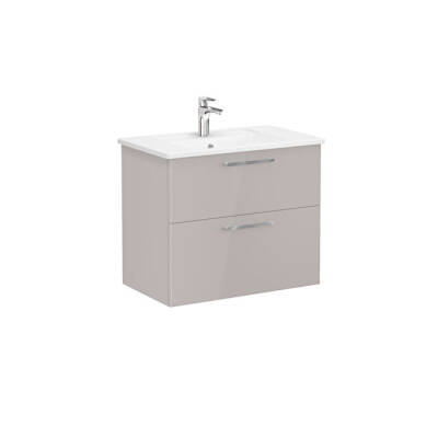 VitrA Root Flat 80 cm Parlak Sahra Beji Lavabo Alt Dolabı - VİTRA
