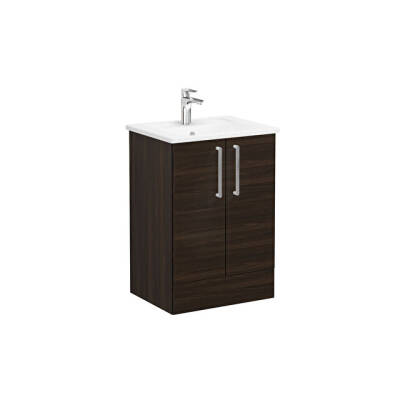 VitrA Root Flat Kapaklı 60 cm Ceviz Lavabo Alt Dolabı - VİTRA