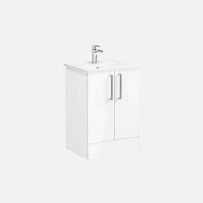 VitrA Root Flat Kapaklı 60 cm Parlak Beyaz Lavabo Alt Dolabı - VİTRA