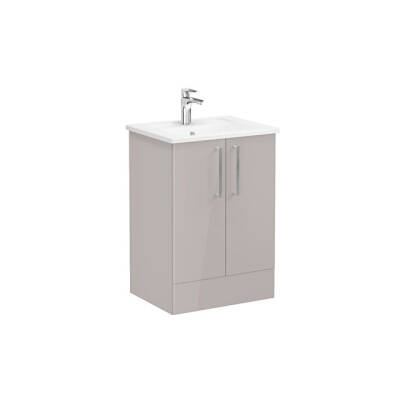 VitrA Root Flat Kapaklı 60 cm Parlak Sahra Beji Lavabo Alt Dolabı - VİTRA