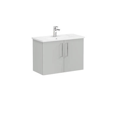 VitrA Root Flat Lavabo Dolabı, Kapaklı, 80 cm, Dar - VİTRA