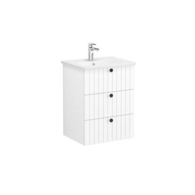 VitrA Root Groove, Lavabo Dolabı, 60 cm, 3 Çekmeceli - VİTRA