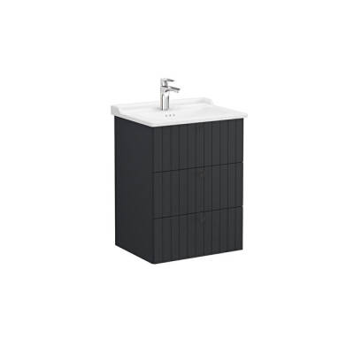 VitrA Root Groove, Lavabo Dolabı, 60 cm, 3 Çekmeceli - VİTRA