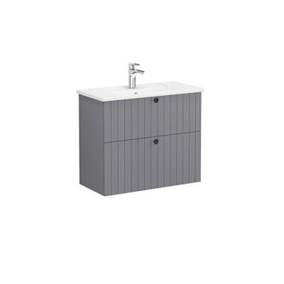 VitrA Root Groove, Lavabo Dolabı, 80 cm, 2 Çekmeceli - VİTRA