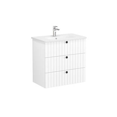 VitrA Root Groove, Lavabo Dolabı, 80 cm, 3 Çekmeceli - VİTRA