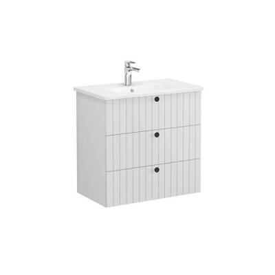 VitrA Root Groove, Lavabo Dolabı, 80 cm, 3 Çekmeceli - VİTRA