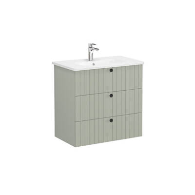 VitrA Root Groove, Lavabo Dolabı, 80 cm, 3 Çekmeceli - VİTRA