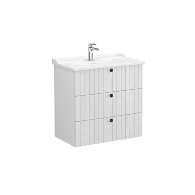 VitrA Root Groove, Lavabo Dolabı, 80 cm, 3 Çekmeceli - VİTRA