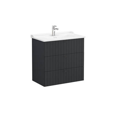 VitrA Root Groove, Lavabo Dolabı, 80 cm, 3 Çekmeceli - VİTRA