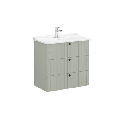 VitrA Root Groove, Lavabo Dolabı, 80 cm, 3 Çekmeceli - VİTRA