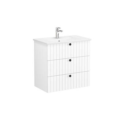 VitrA Root Groove, Lavabo Dolabı, 80 cm, 3 Çekmeceli - VİTRA
