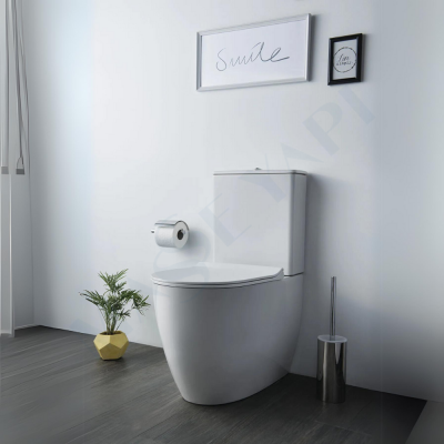 Vitra Sento Rim-ex Kanalsız Duvara Tam Dayalı Klozet Seti(Klozet+ Rezervuar+Kapak+İçset) - GROHE (2)