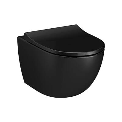 VitrA Sento Rim-ex Parlak Siyah Asma Klozet, 54 cm - VİTRA