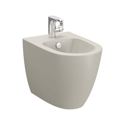 VitrA Sento Yerden Duvara Tam Dayalı Yerden Bide Mat Bej, 54 cm - VİTRA