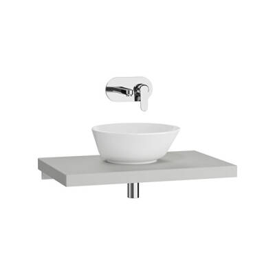 VitrA Stand İnce Tezgah, 75 cm, Mat Açık Gri - VİTRA